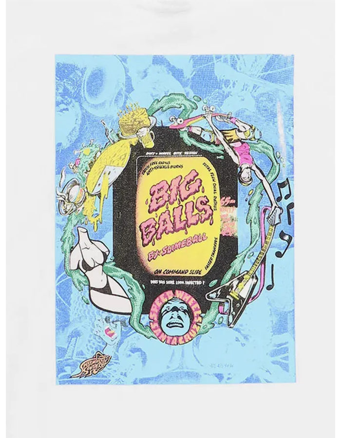  SANTA CRUZ BIG BALLS AD T-SHIRT WHITE