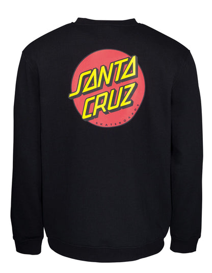  SANTA CRUZ CLASSIC DOT CHEST CREW BLACK