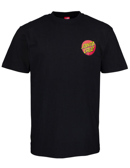  SANTA CRUZ CLASSIC DOT CHEST T-SHIRT BLACK