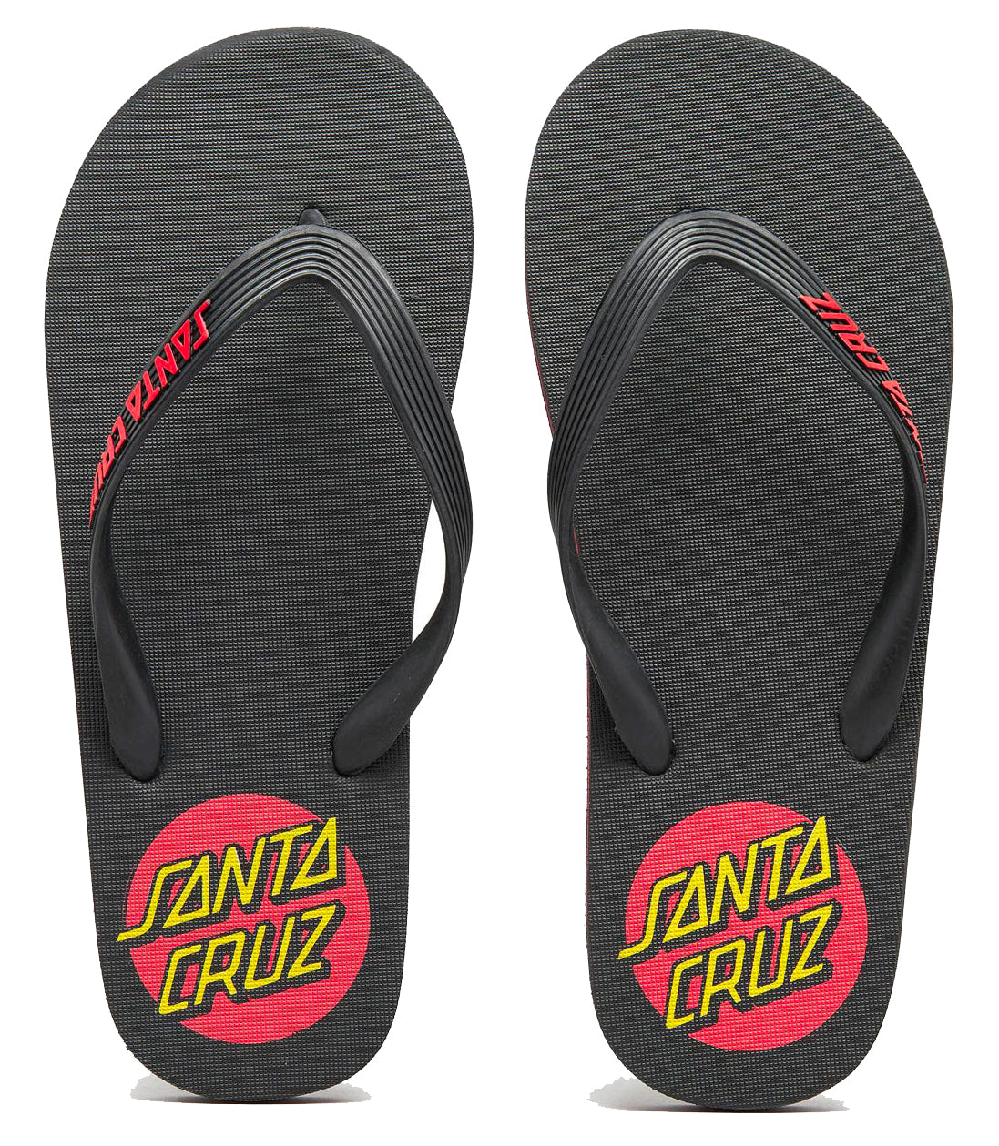  SANTA CRUZ CLASSIC DOT FLIP FLOP BLACK