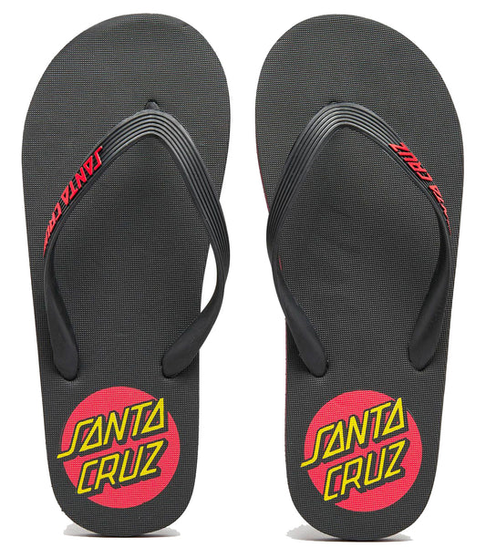  SANTA CRUZ CLASSIC DOT FLIP FLOP BLACK