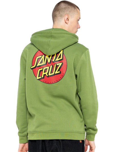  SANTA CRUZ CLASSIC DOT ZIP HOOD DILL GREEN