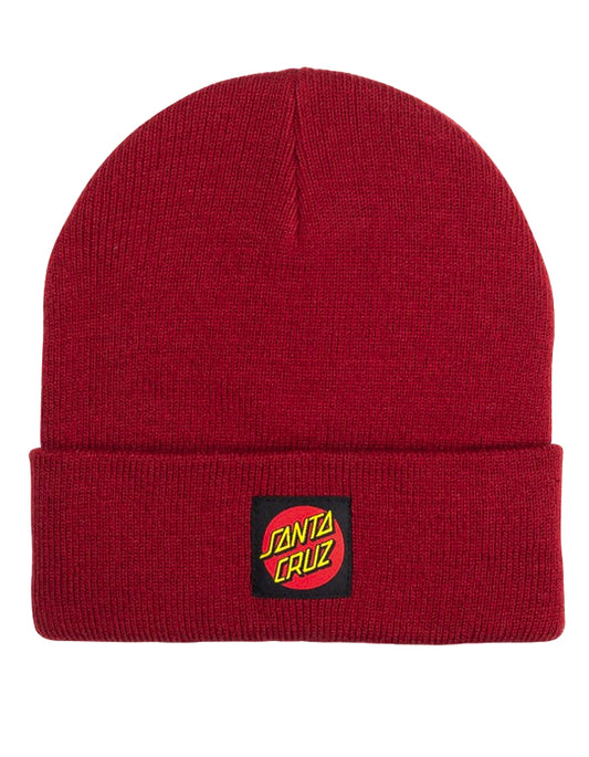  SANTA CRUZ CLASSIC LABEL DOT BEANIE KETCHUP