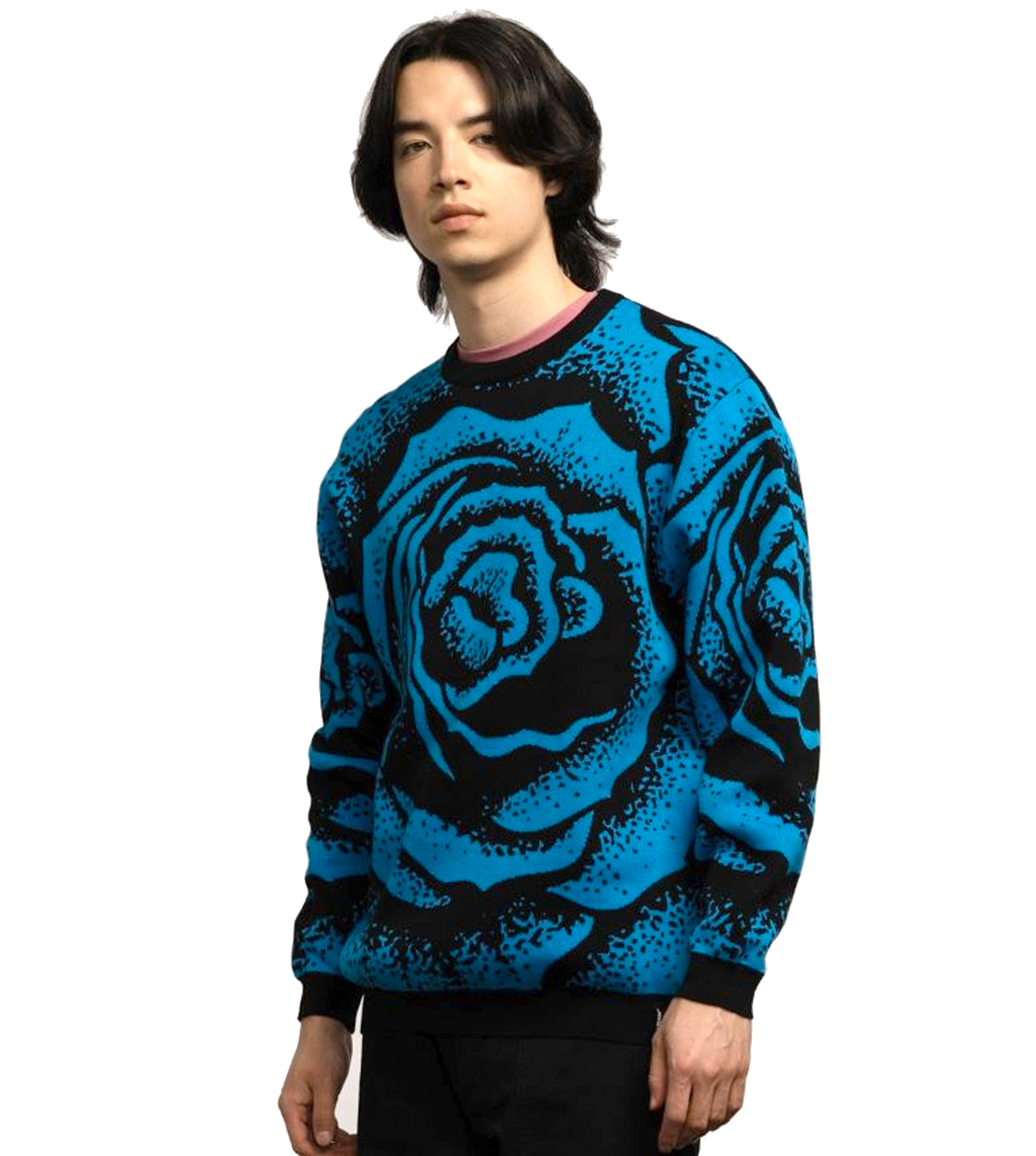 SANTA CRUZ DRESSEN BIG ROSE KNIT BLACK BLUE