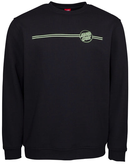  SANTA CRUZ OPUS DOT STRIPE CREW BLACK MINT