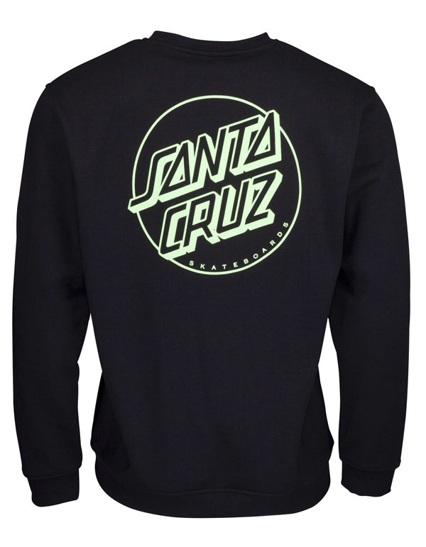  SANTA CRUZ OPUS DOT STRIPE CREW BLACK MINT
