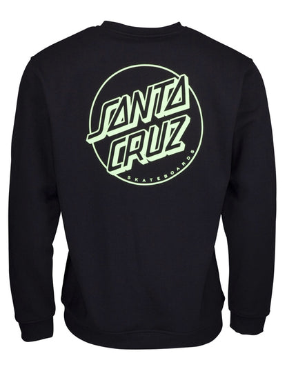  SANTA CRUZ OPUS DOT STRIPE CREW BLACK MINT