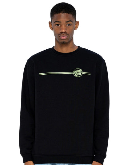  SANTA CRUZ OPUS DOT STRIPE CREW BLACK MINT