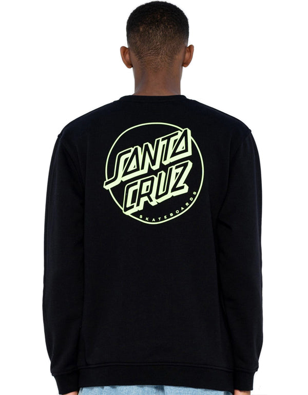  SANTA CRUZ OPUS DOT STRIPE CREW BLACK MINT