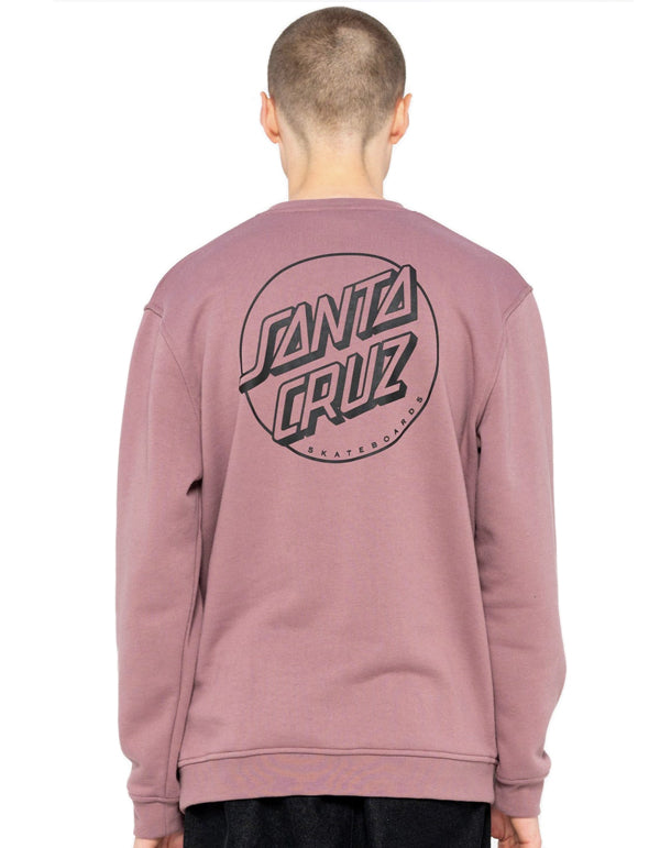  SANTA CRUZ OPUS DOT STRIPE CREW WASHED GRAPE