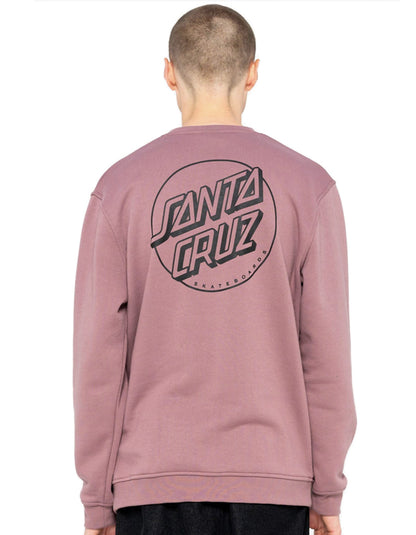  SANTA CRUZ OPUS DOT STRIPE CREW WASHED GRAPE