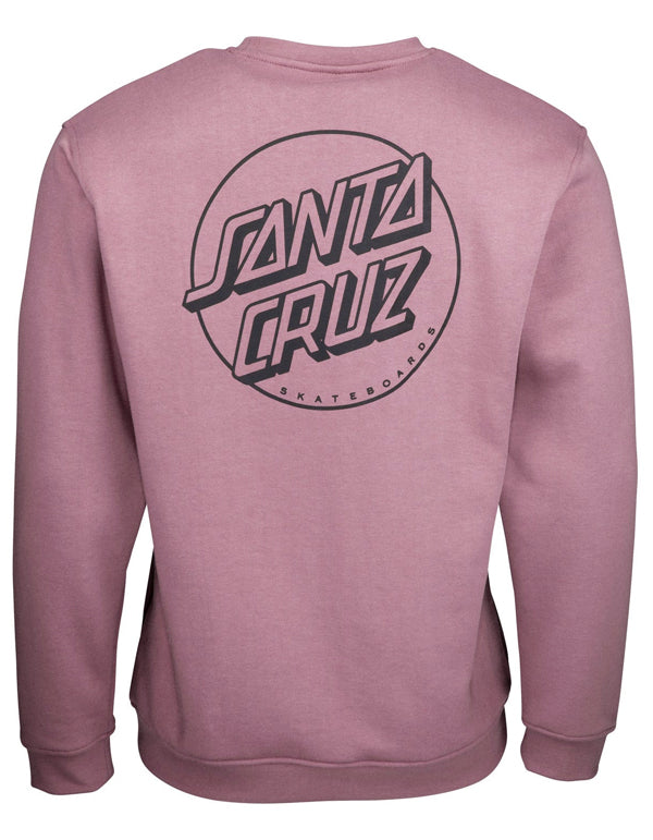 SANTA CRUZ OPUS DOT STRIPE CREW WASHED GRAPE