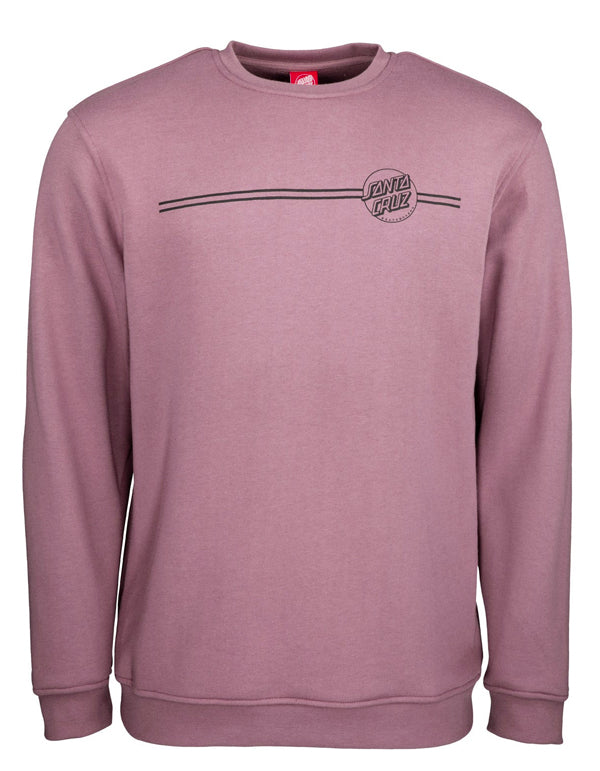  SANTA CRUZ OPUS DOT STRIPE CREW WASHED GRAPE