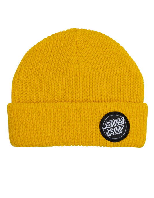 SANTA CRUZ OUTLINE DOT BEANIE YELLOW
