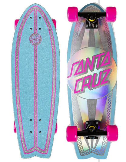  SANTA CRUZ PRISMATIC DOT 8.8" X 27.7" CRUZER SHARK