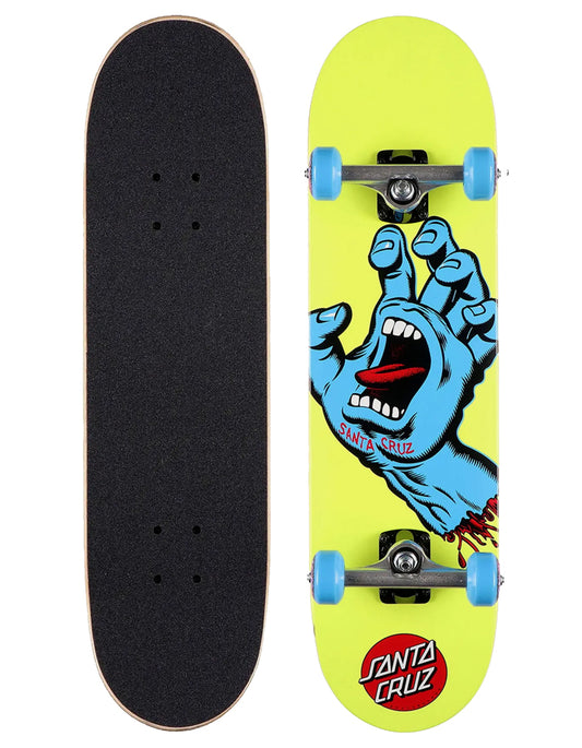  SANTA CRUZ SCREAMING HAND MINI 7.75" SKATE COMPLETE