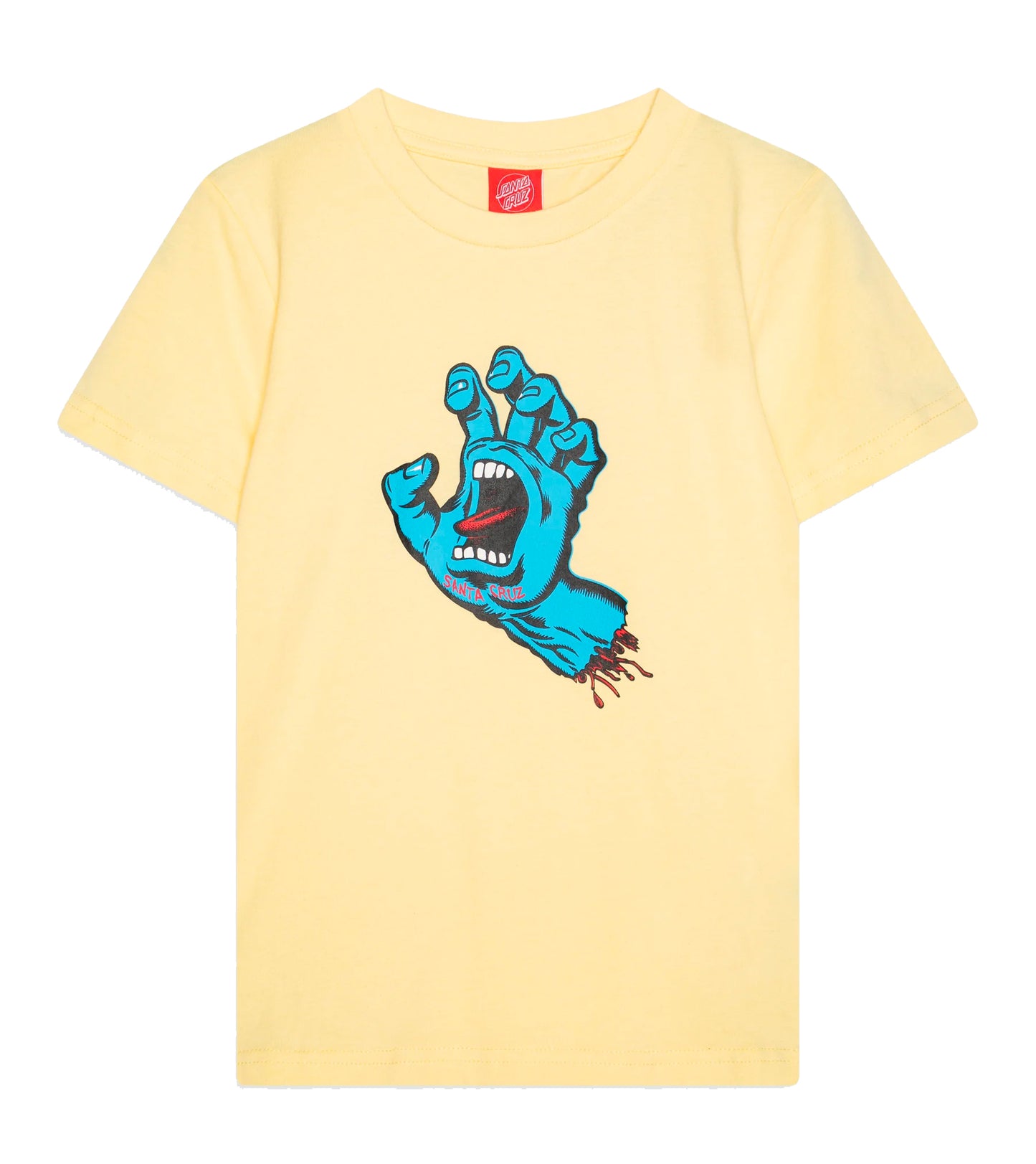  SANTA CRUZ YOUTH SCREAMING HAND T-SHIRT BUTTER