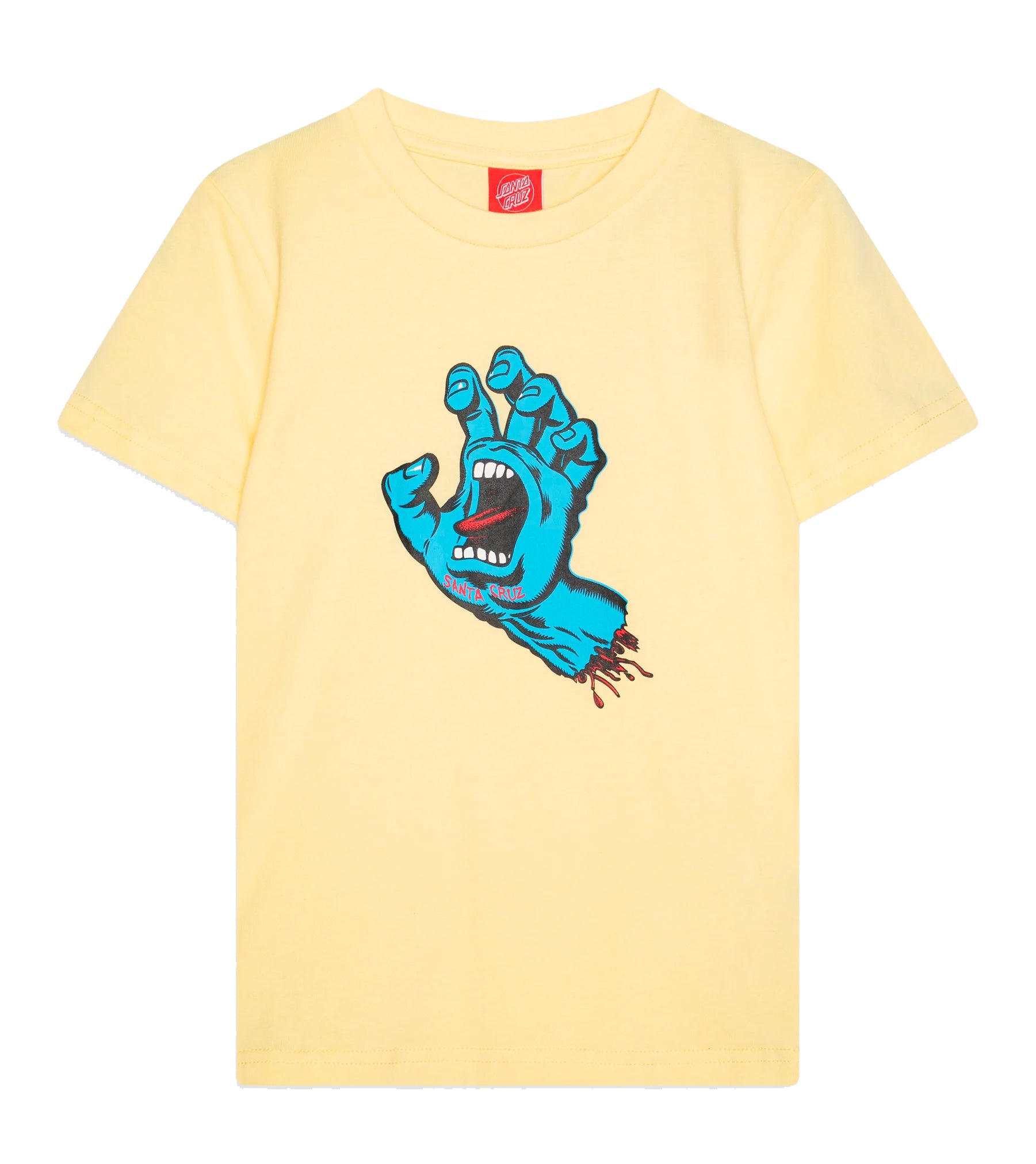  SANTA CRUZ YOUTH SCREAMING HAND T-SHIRT BUTTER