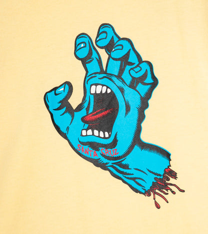  SANTA CRUZ YOUTH SCREAMING HAND T-SHIRT BUTTER