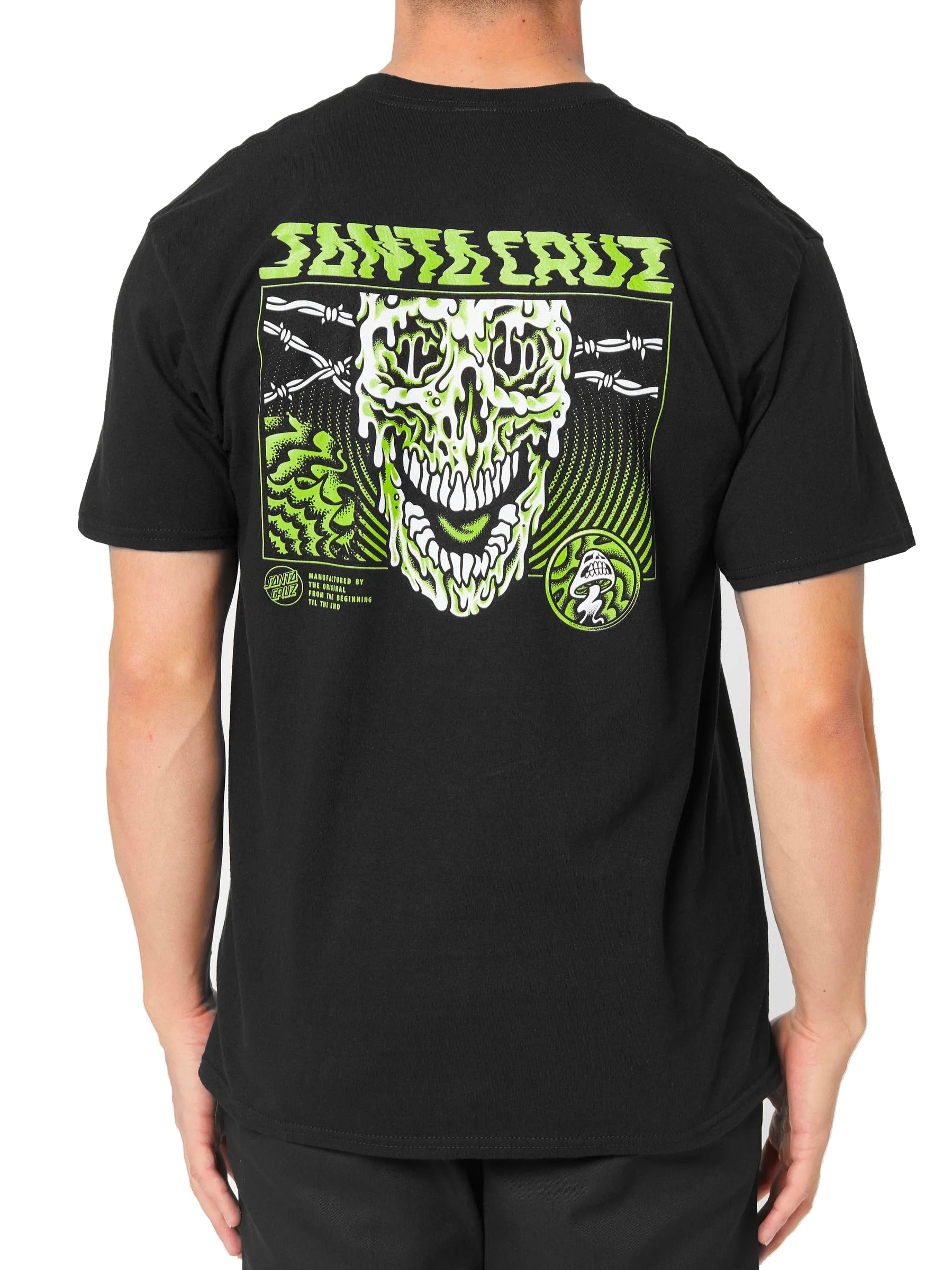  SANTA CRUZ TOXIC SKULL T-SHIRT BLACK