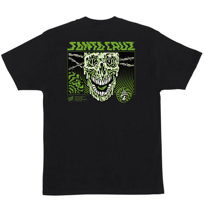  SANTA CRUZ TOXIC SKULL T-SHIRT BLACK
