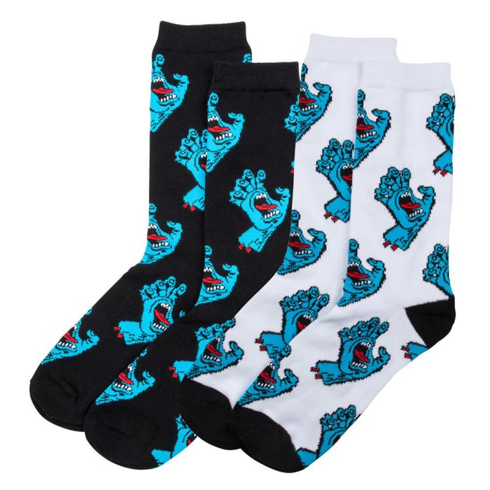  SANTA CRUZ YOUTH MULTI HAND SOCK 2 PACK