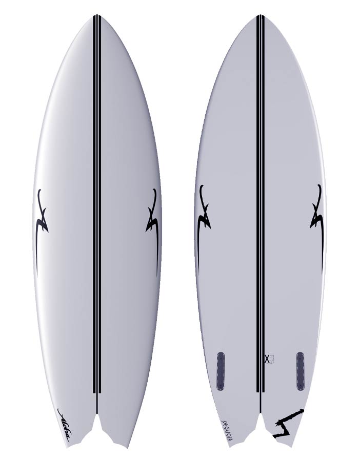  SEQUOIA X ALOHA CFD FISH DOUBLE BAT TWIN FIN