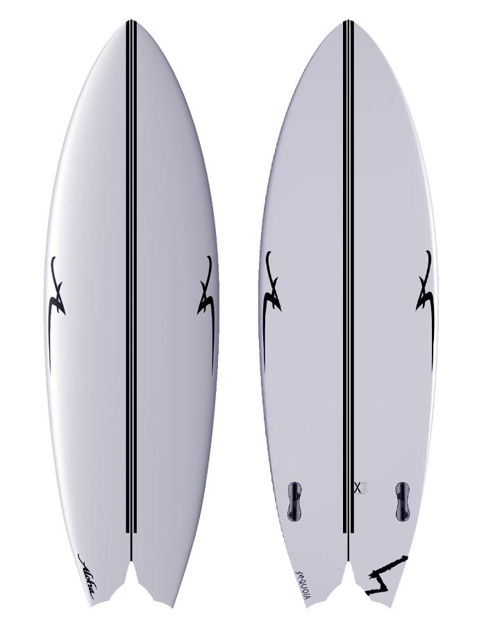  SEQUOIA X ALOHA CFD FISH DOUBLE BAT TWIN FIN