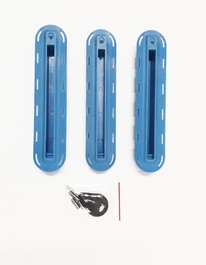  THRUSTER SET FIN FUTURES BOX BLUE