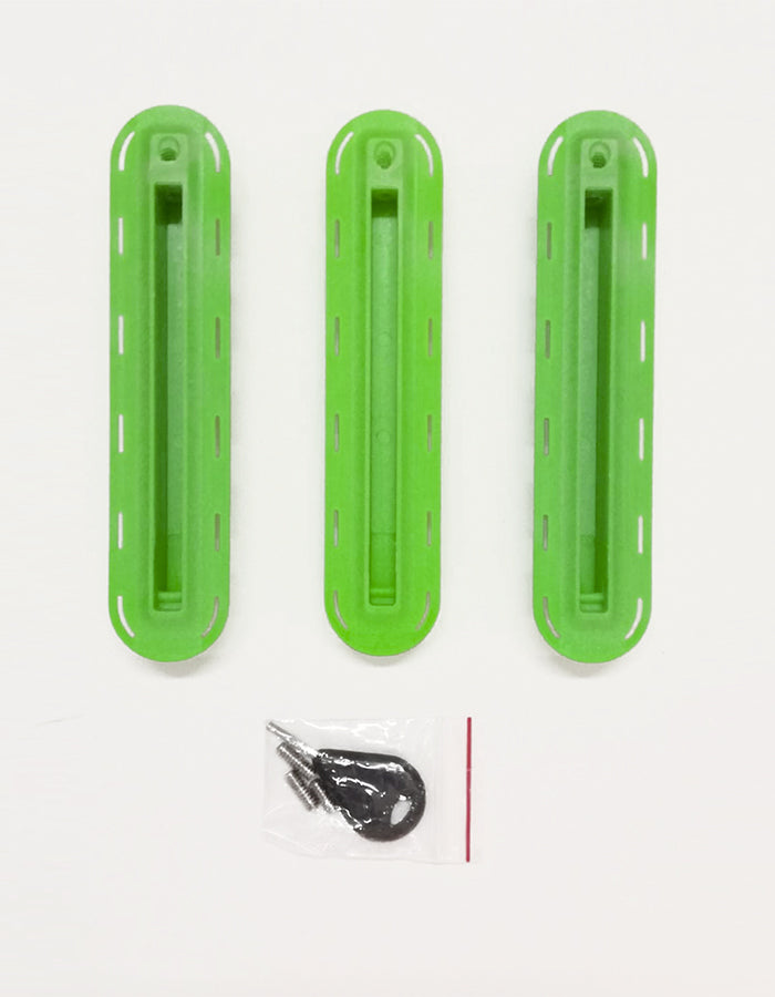  THRUSTER SET FIN FUTURES BOX GREEN
