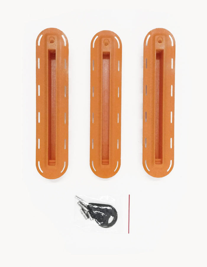  THRUSTER SET FIN FUTURES BOX ORANGE