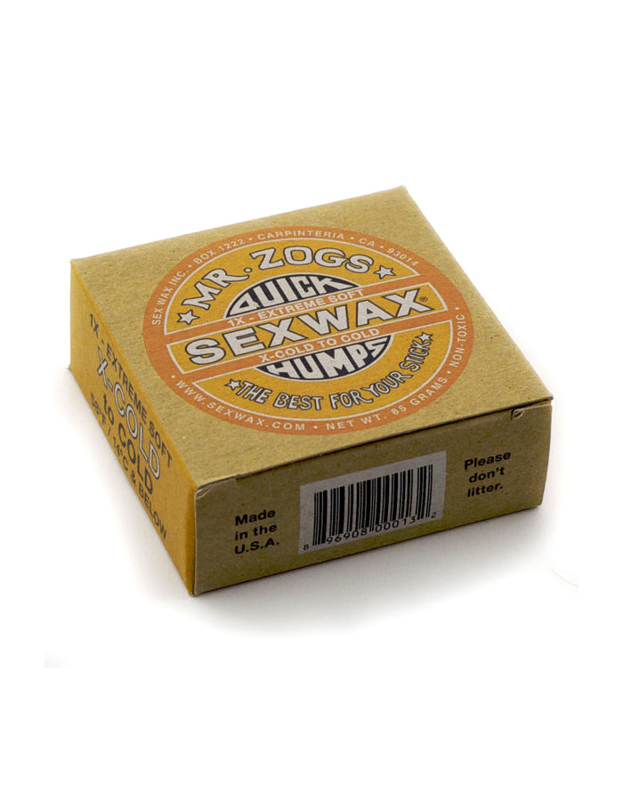  SEX WAX QUICK HUMPS 1X EXTREME SOFT X-COLD TO COLD YELLOW 58°F BELOW