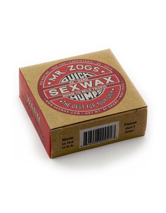  SEX WAX QUICK HUMPS 5X HARD WARM TO MILD TROPIC RED LABEL 70°F-84°F