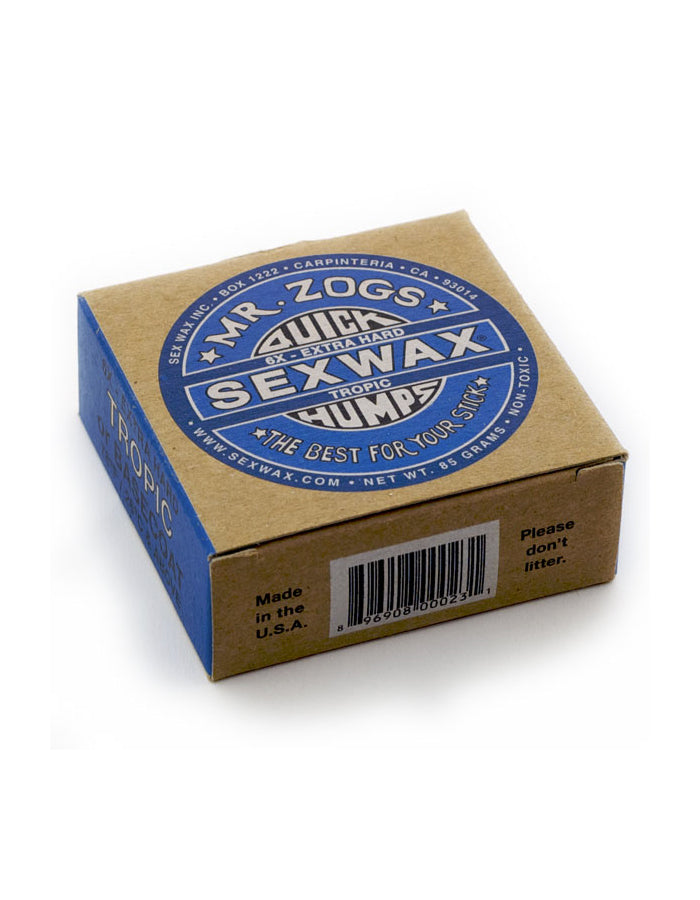  SEX WAX QUICK HUMPS 6X EXTRA HARD TROPICAL BLU LABEL 78°F