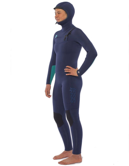  SISSTREVOLUTION 5/4 HOODED CHEST FULL WETSUIT STRONG BLUE