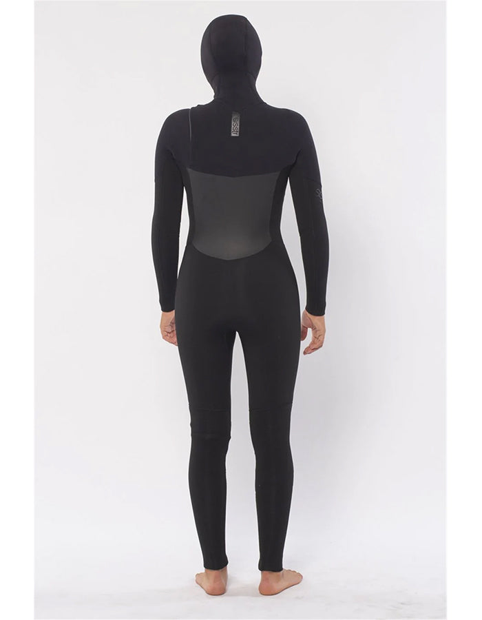  SISSTREVOLUTION SEVEN SEAS 5/4 HOODED CHEST FULL WETSUIT BLACK