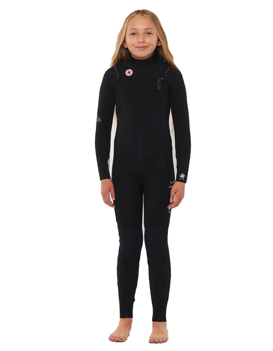  SISSTREVOLUTION SEVEN SEAS YOUTH 3/2 CHEST FULL WETSUIT BLACK