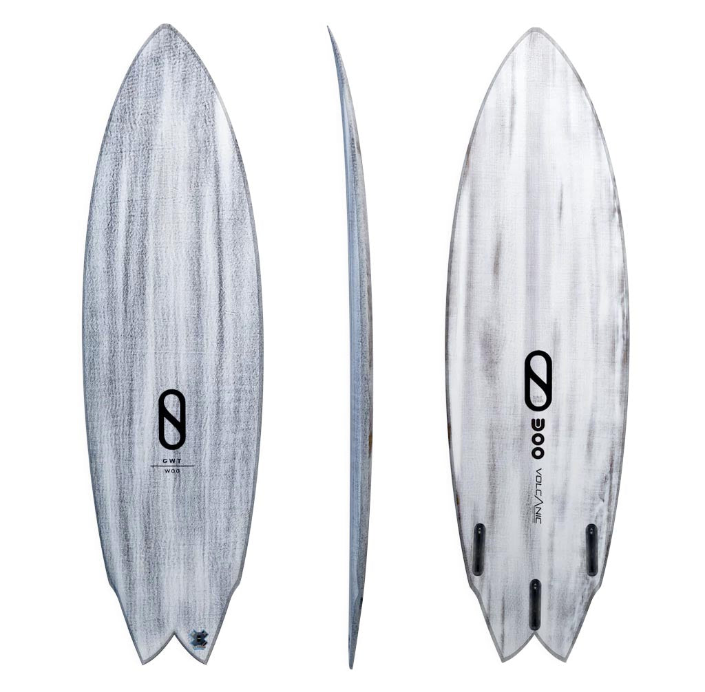  SLATER DESIGNS GREAT WHITE TWIN I-BOLIC VOLCANIC FUTURES FINS
