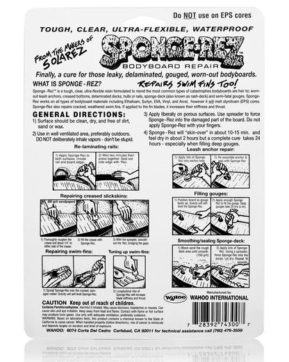  SPONGE-REZ BODYBOARD REPAIR KIT 2FL OZ