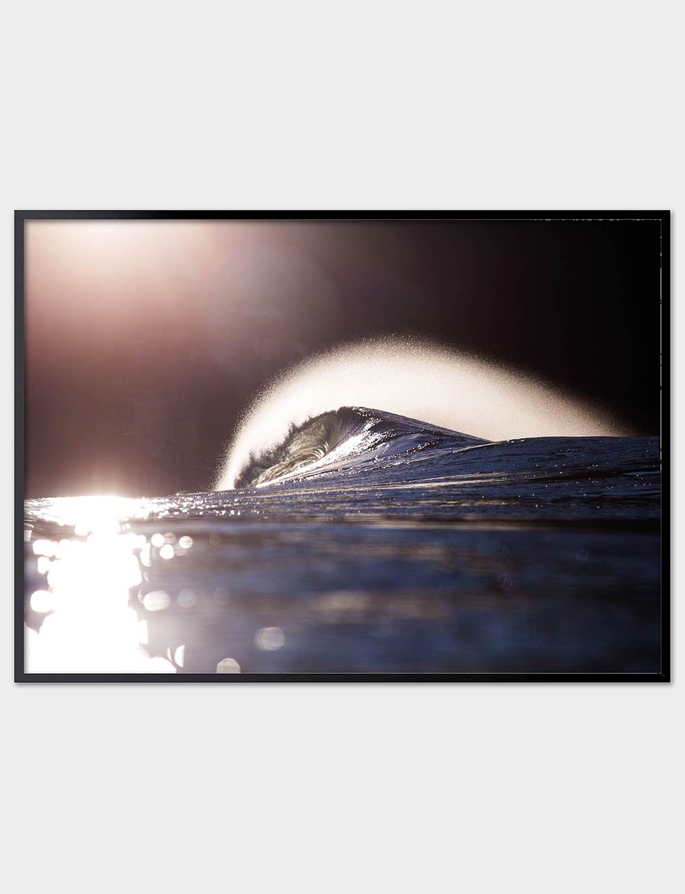  SUN RISING SURF PHOTO PRINT