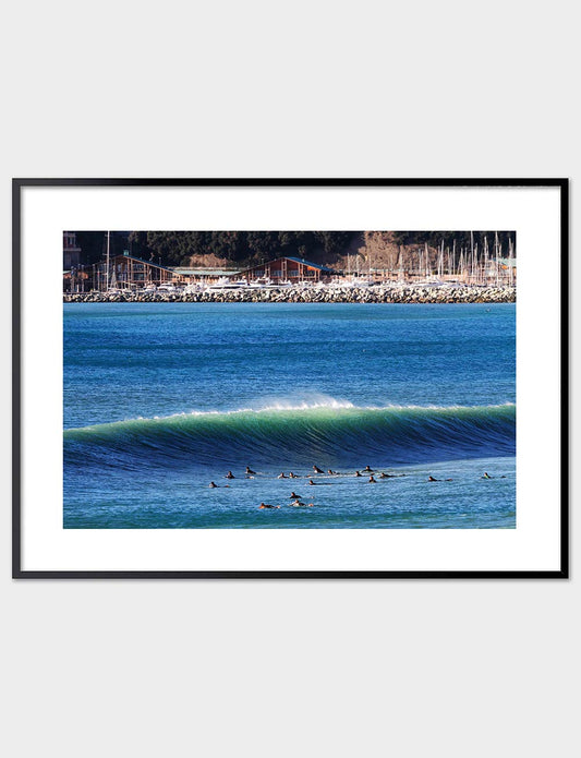  SURFING LA SANTA SURF PHOTO PRINT