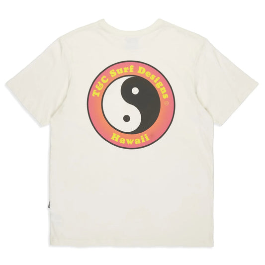  T&C SURF DESIGNS YY LOGO S/S TEE OFF WHITE
