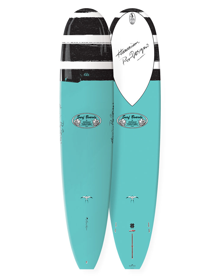  TAKAYAMA 8'6" IN THE PINK TUFLITE V-TECH FCSII LONGBOARD