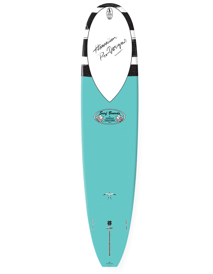  TAKAYAMA 8'6" IN THE PINK TUFLITE V-TECH FCSII LONGBOARD