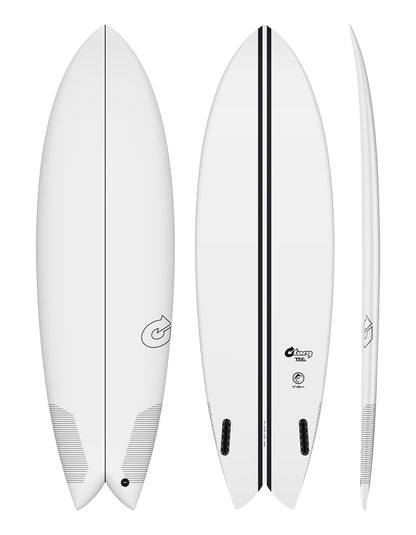  TORQ TEC2 6'10" FISH TWIN FIN