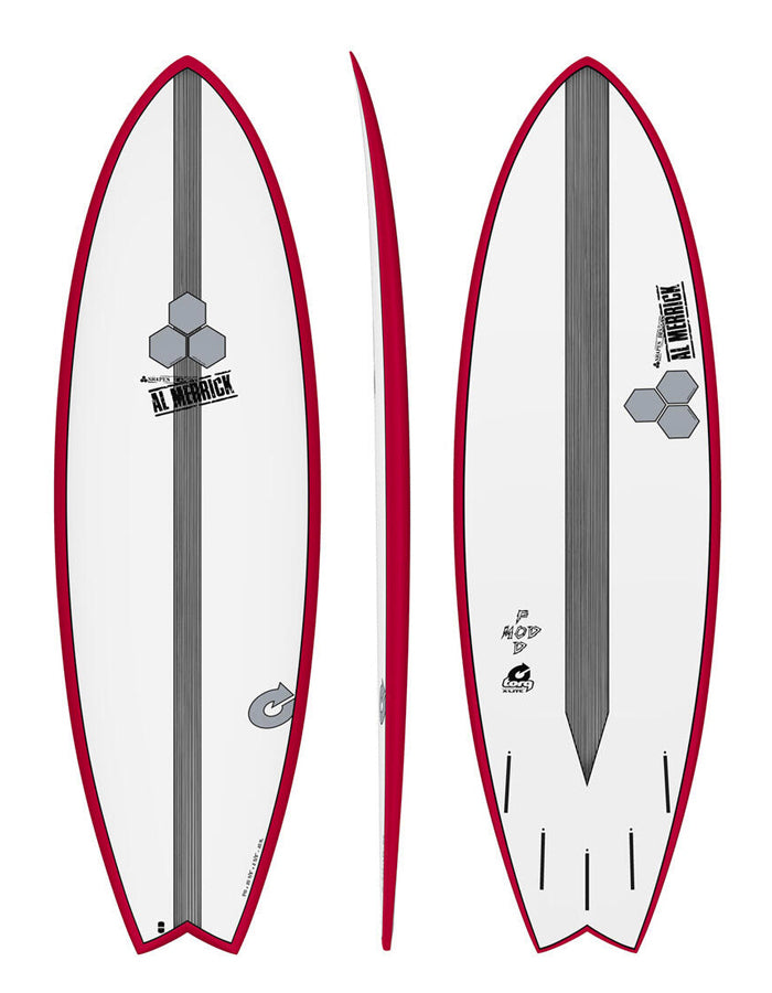  TORQ 5'6"-6'6" POD MOD X-LITE AL MERRICK RED PINLINE EPOXY