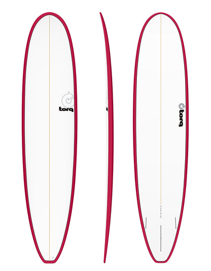  TORQ TET 8'0" LONGBOARD PINLINE COLOR RAIL RED