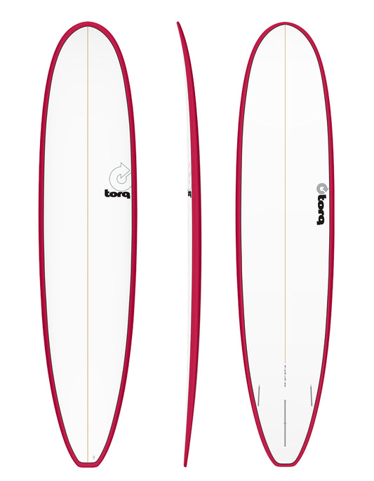  TORQ TET 9'1" LONGBOARD PINLINE COLOR RAIL RED