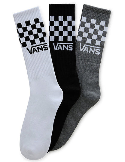  VANS CLASSIC CHECK CREW SOCKS (3 PAIRS)