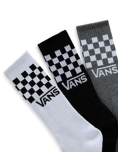  VANS CLASSIC CHECK CREW SOCKS (3 PAIRS)